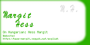 margit hess business card